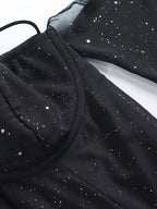 Glitter Mini Dress with Sleeves - ꫀꪶꫀᧁꪖꪀᥴꫀ꠸ᠻꪗ~ 𝔈𝔪𝔟𝔯𝔞𝔠𝔢 𝔈𝔩𝔢𝔤𝔞𝔫𝔠𝔢