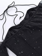 Glitter Mini Dress with Sleeves - ꫀꪶꫀᧁꪖꪀᥴꫀ꠸ᠻꪗ~ 𝔈𝔪𝔟𝔯𝔞𝔠𝔢 𝔈𝔩𝔢𝔤𝔞𝔫𝔠𝔢