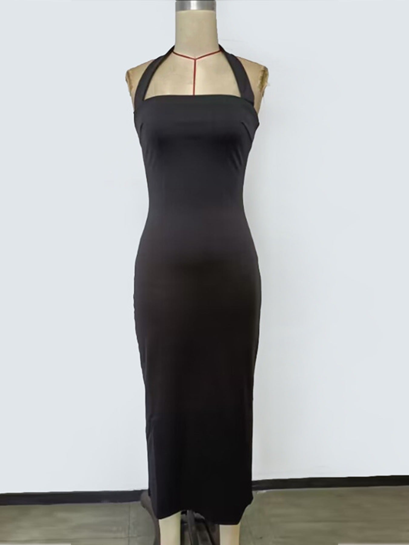 Halter Neck Bodycon Midi Dress - ꫀꪶꫀᧁꪖꪀᥴꫀ꠸ᠻꪗ~ 𝔈𝔪𝔟𝔯𝔞𝔠𝔢 𝔈𝔩𝔢𝔤𝔞𝔫𝔠𝔢