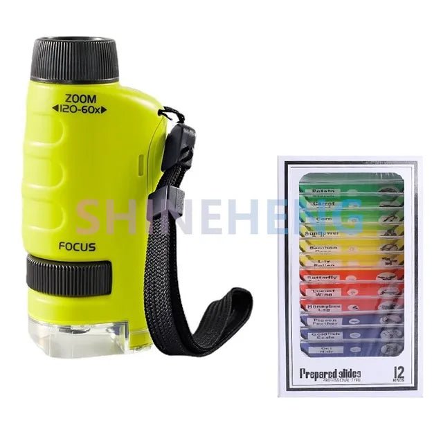 Kids Educational Pocket Handheld Microscope with LED Light - ꫀꪶꫀᧁꪖꪀᥴꫀ꠸ᠻꪗ~ 𝔈𝔪𝔟𝔯𝔞𝔠𝔢 𝔈𝔩𝔢𝔤𝔞𝔫𝔠𝔢