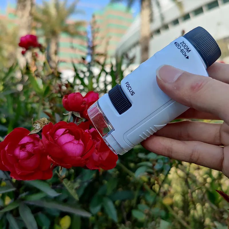 Kids Educational Pocket Handheld Microscope with LED Light - ꫀꪶꫀᧁꪖꪀᥴꫀ꠸ᠻꪗ~ 𝔈𝔪𝔟𝔯𝔞𝔠𝔢 𝔈𝔩𝔢𝔤𝔞𝔫𝔠𝔢
