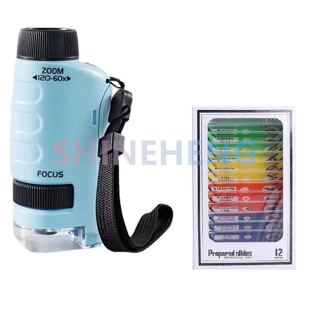Kids Educational Pocket Handheld Microscope with LED Light - ꫀꪶꫀᧁꪖꪀᥴꫀ꠸ᠻꪗ~ 𝔈𝔪𝔟𝔯𝔞𝔠𝔢 𝔈𝔩𝔢𝔤𝔞𝔫𝔠𝔢