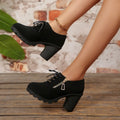 Fashionable Lace-Up Block Heel Pumps - ꫀꪶꫀᧁꪖꪀᥴꫀ꠸ᠻꪗ~ 𝔈𝔪𝔟𝔯𝔞𝔠𝔢 𝔈𝔩𝔢𝔤𝔞𝔫𝔠𝔢