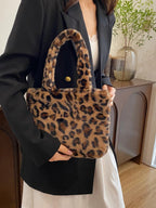 Leopard Fluff Handbag With Zip - ꫀꪶꫀᧁꪖꪀᥴꫀ꠸ᠻꪗ~ 𝔈𝔪𝔟𝔯𝔞𝔠𝔢 𝔈𝔩𝔢𝔤𝔞𝔫𝔠𝔢