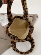 Leopard Fluff Handbag With Zip - ꫀꪶꫀᧁꪖꪀᥴꫀ꠸ᠻꪗ~ 𝔈𝔪𝔟𝔯𝔞𝔠𝔢 𝔈𝔩𝔢𝔤𝔞𝔫𝔠𝔢