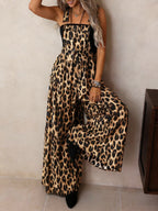 Stylish Leopard Print Wide Leg Overalls Jumpsuits - ꫀꪶꫀᧁꪖꪀᥴꫀ꠸ᠻꪗ~ 𝔈𝔪𝔟𝔯𝔞𝔠𝔢 𝔈𝔩𝔢𝔤𝔞𝔫𝔠𝔢