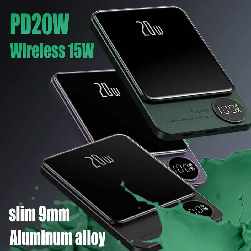Magnetic Power Bank Wireless External Auxiliary Battery Pack - ꫀꪶꫀᧁꪖꪀᥴꫀ꠸ᠻꪗ~ 𝔈𝔪𝔟𝔯𝔞𝔠𝔢 𝔈𝔩𝔢𝔤𝔞𝔫𝔠𝔢