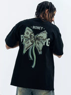 Men's Bow Graphic Oversized T-Shirt - ꫀꪶꫀᧁꪖꪀᥴꫀ꠸ᠻꪗ~ 𝔈𝔪𝔟𝔯𝔞𝔠𝔢 𝔈𝔩𝔢𝔤𝔞𝔫𝔠𝔢