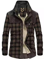 Men's Plaid Fleece Lined Snap Down Jacket - ꫀꪶꫀᧁꪖꪀᥴꫀ꠸ᠻꪗ~ 𝔈𝔪𝔟𝔯𝔞𝔠𝔢 𝔈𝔩𝔢𝔤𝔞𝔫𝔠𝔢