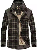 Men's Plaid Fleece Lined Snap Down Jacket - ꫀꪶꫀᧁꪖꪀᥴꫀ꠸ᠻꪗ~ 𝔈𝔪𝔟𝔯𝔞𝔠𝔢 𝔈𝔩𝔢𝔤𝔞𝔫𝔠𝔢