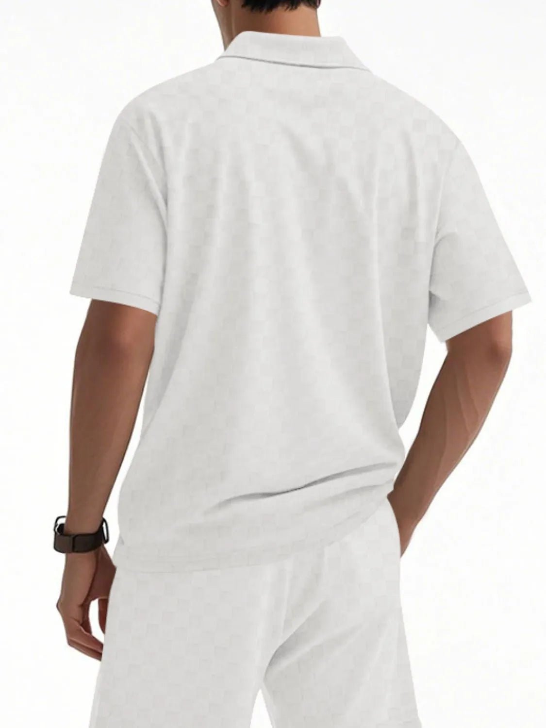 Men's Full Size Quarter Zip Short Sleeve Top and Shorts Set - ꫀꪶꫀᧁꪖꪀᥴꫀ꠸ᠻꪗ~ 𝔈𝔪𝔟𝔯𝔞𝔠𝔢 𝔈𝔩𝔢𝔤𝔞𝔫𝔠𝔢
