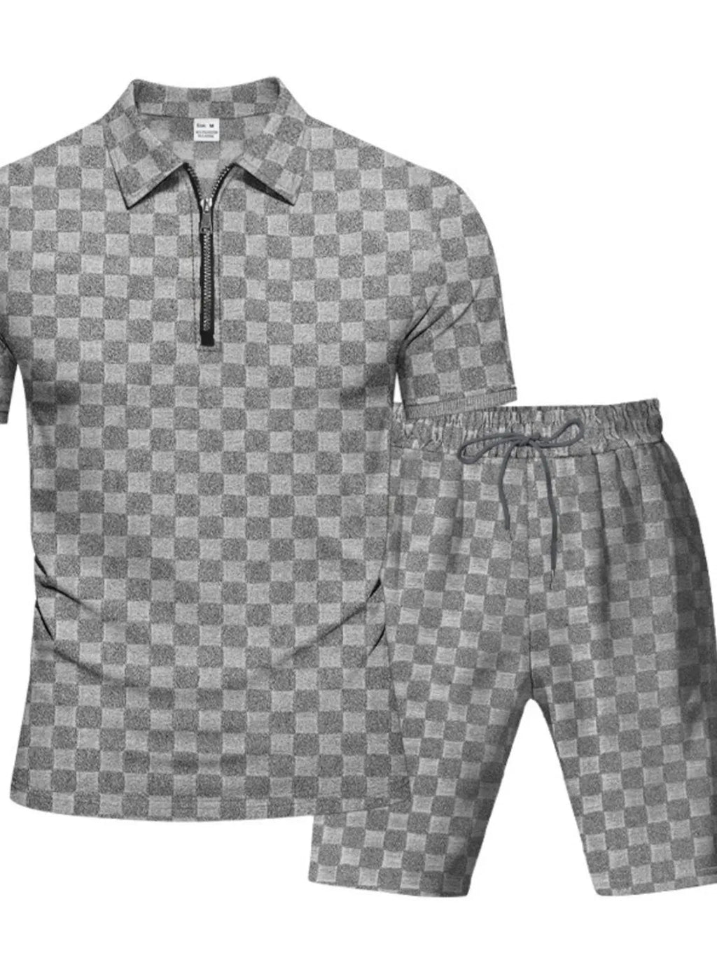 Men's Full Size Quarter Zip Short Sleeve Top and Shorts Set Plus Size - ꫀꪶꫀᧁꪖꪀᥴꫀ꠸ᠻꪗ~ 𝔈𝔪𝔟𝔯𝔞𝔠𝔢 𝔈𝔩𝔢𝔤𝔞𝔫𝔠𝔢
