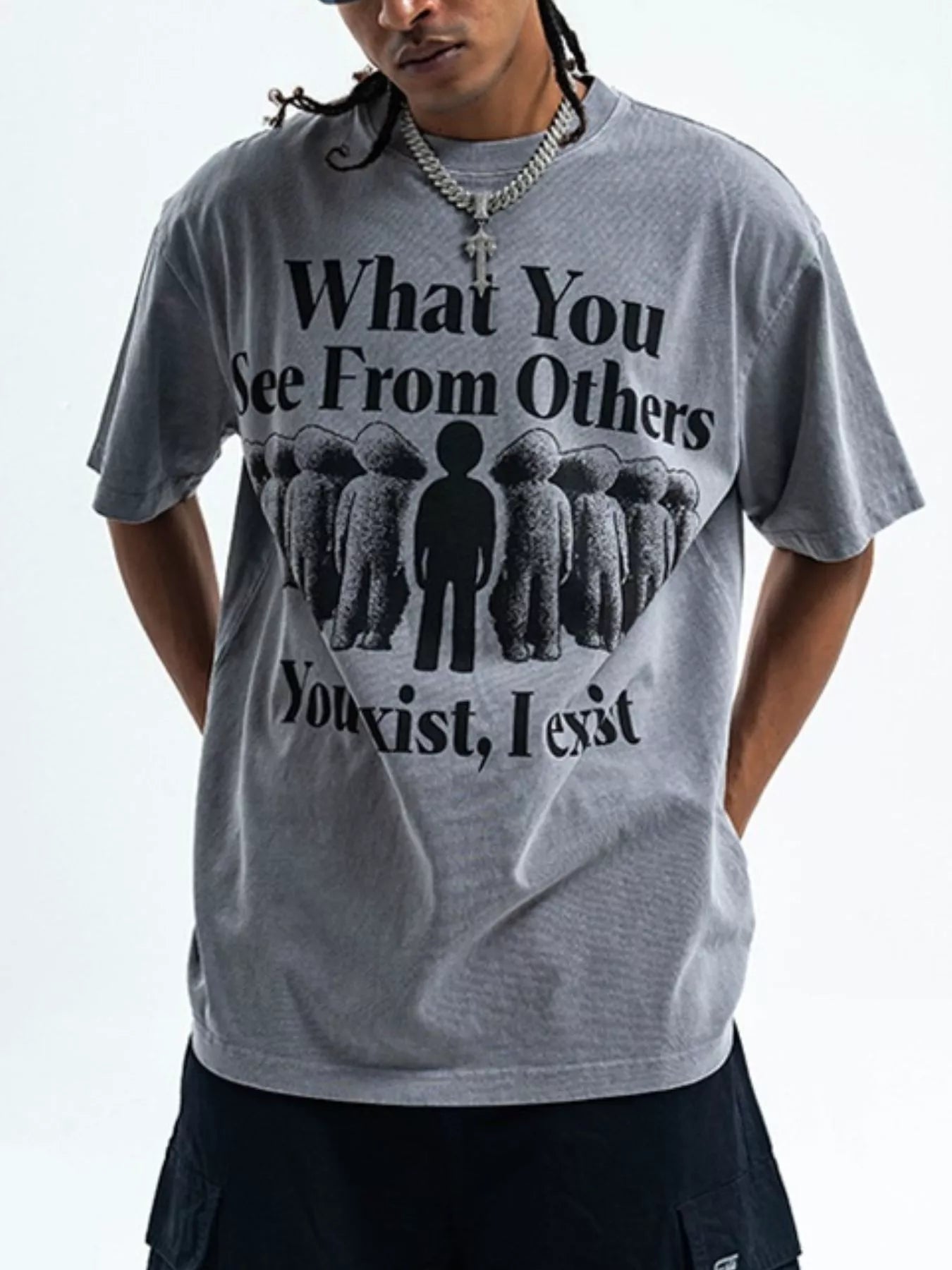 Men's Graphic What You Feel Half Sleeve T-Shirt - ꫀꪶꫀᧁꪖꪀᥴꫀ꠸ᠻꪗ~ 𝔈𝔪𝔟𝔯𝔞𝔠𝔢 𝔈𝔩𝔢𝔤𝔞𝔫𝔠𝔢