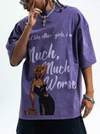 Men's Graphic Much More Worse Sleeve T-Shirt - ꫀꪶꫀᧁꪖꪀᥴꫀ꠸ᠻꪗ~ 𝔈𝔪𝔟𝔯𝔞𝔠𝔢 𝔈𝔩𝔢𝔤𝔞𝔫𝔠𝔢