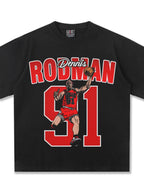 Men's Graphic Vintage Rodman T-Shirt - ꫀꪶꫀᧁꪖꪀᥴꫀ꠸ᠻꪗ~ 𝔈𝔪𝔟𝔯𝔞𝔠𝔢 𝔈𝔩𝔢𝔤𝔞𝔫𝔠𝔢