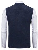 Men's Elegant Button-Down Sweater Vest - ꫀꪶꫀᧁꪖꪀᥴꫀ꠸ᠻꪗ~ 𝔈𝔪𝔟𝔯𝔞𝔠𝔢 𝔈𝔩𝔢𝔤𝔞𝔫𝔠𝔢