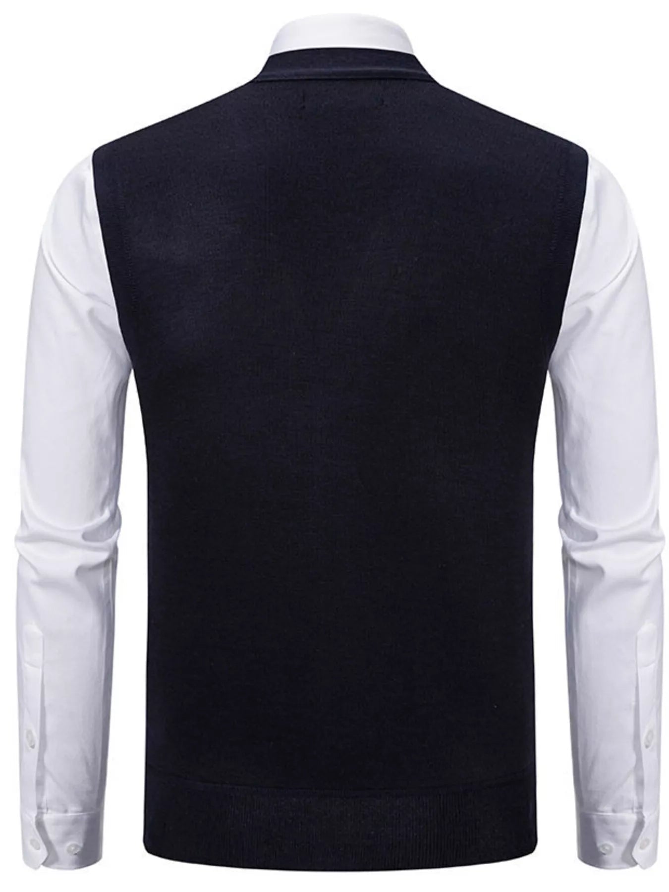 Men's Elegant Button-Down Sweater Vest - ꫀꪶꫀᧁꪖꪀᥴꫀ꠸ᠻꪗ~ 𝔈𝔪𝔟𝔯𝔞𝔠𝔢 𝔈𝔩𝔢𝔤𝔞𝔫𝔠𝔢