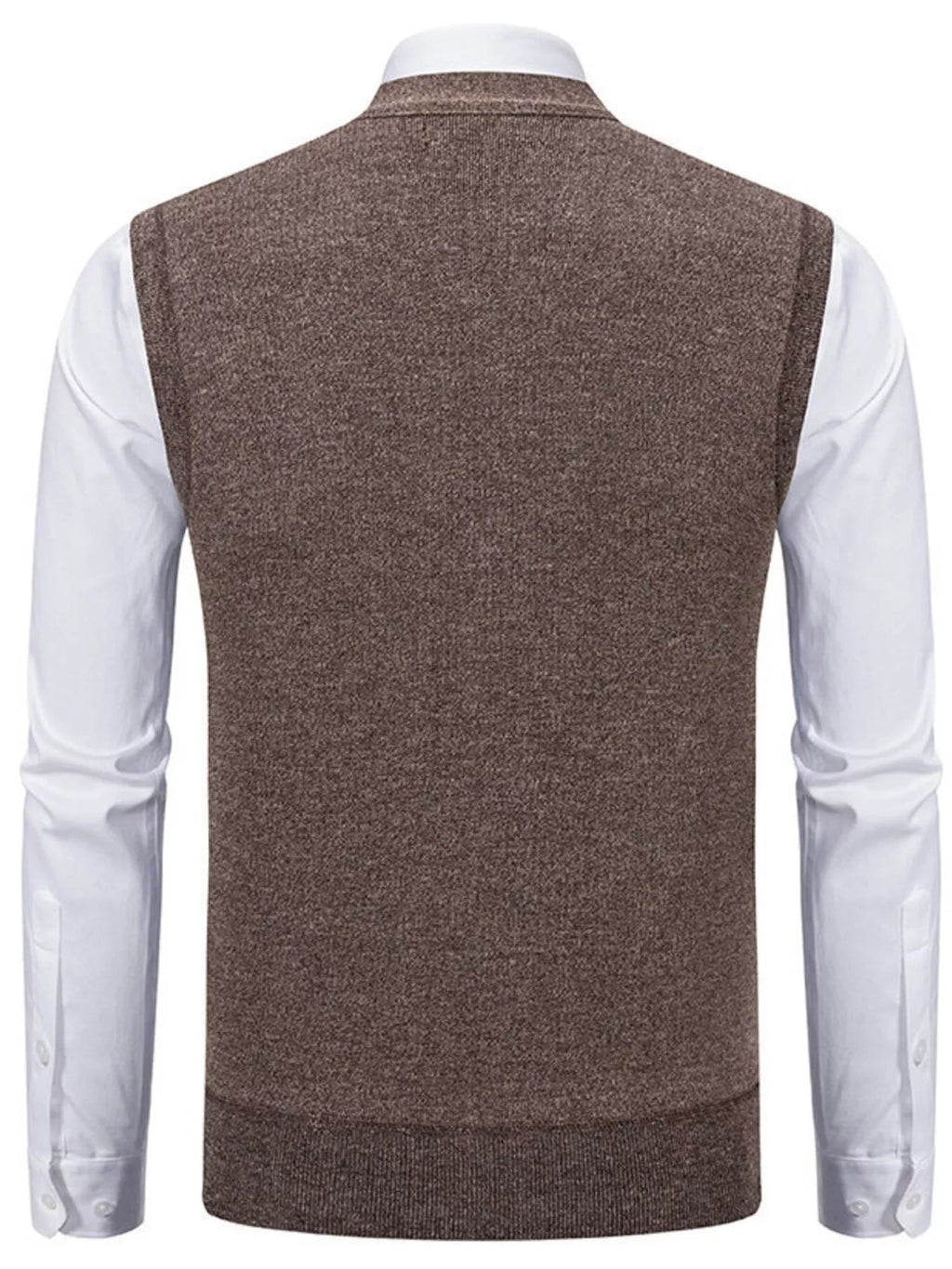 Men's Elegant Button-Down Sweater Vest - ꫀꪶꫀᧁꪖꪀᥴꫀ꠸ᠻꪗ~ 𝔈𝔪𝔟𝔯𝔞𝔠𝔢 𝔈𝔩𝔢𝔤𝔞𝔫𝔠𝔢