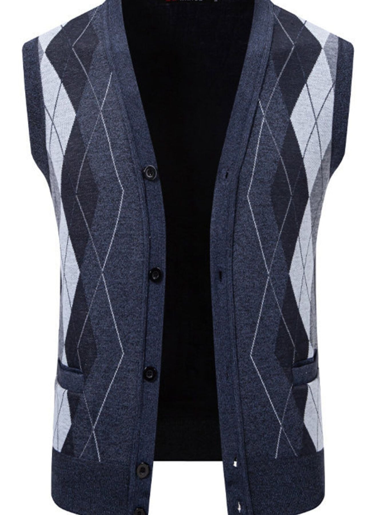 Men's Classic Argyle Pattern Knitted Sweater Vest - ꫀꪶꫀᧁꪖꪀᥴꫀ꠸ᠻꪗ~ 𝔈𝔪𝔟𝔯𝔞𝔠𝔢 𝔈𝔩𝔢𝔤𝔞𝔫𝔠𝔢