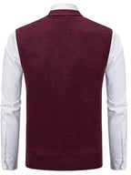 Men's Classic Argyle Pattern Knitted Sweater Vest - ꫀꪶꫀᧁꪖꪀᥴꫀ꠸ᠻꪗ~ 𝔈𝔪𝔟𝔯𝔞𝔠𝔢 𝔈𝔩𝔢𝔤𝔞𝔫𝔠𝔢