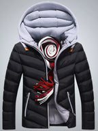 Men's Plus Size Zip Up Hooded Padded Puffer Jacket - ꫀꪶꫀᧁꪖꪀᥴꫀ꠸ᠻꪗ~ 𝔈𝔪𝔟𝔯𝔞𝔠𝔢 𝔈𝔩𝔢𝔤𝔞𝔫𝔠𝔢