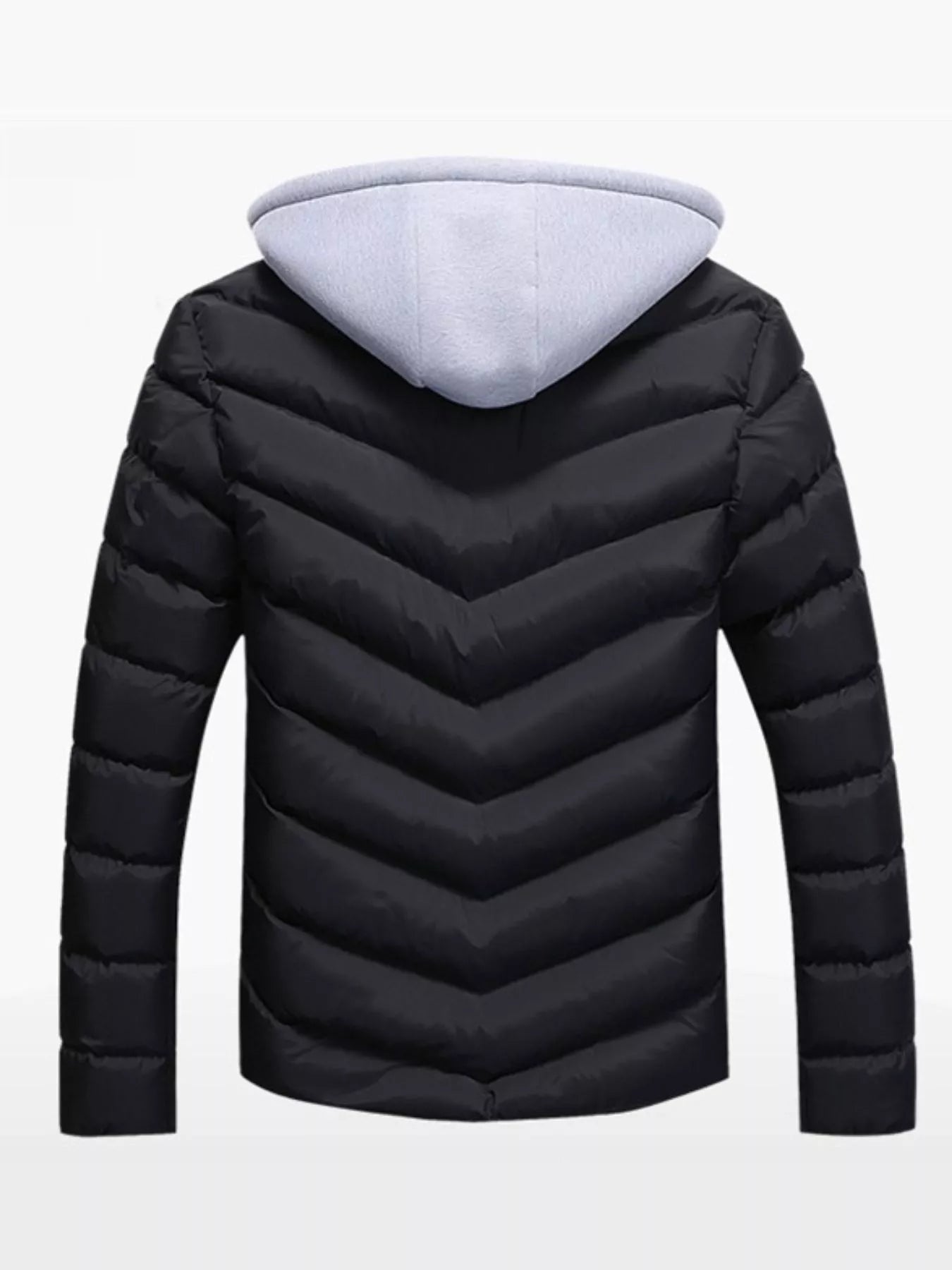 Men's Plus Size Zip Up Hooded Padded Puffer Jacket - ꫀꪶꫀᧁꪖꪀᥴꫀ꠸ᠻꪗ~ 𝔈𝔪𝔟𝔯𝔞𝔠𝔢 𝔈𝔩𝔢𝔤𝔞𝔫𝔠𝔢