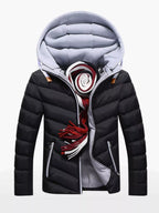 Men's Plus Size Zip Up Hooded Padded Puffer Jacket - ꫀꪶꫀᧁꪖꪀᥴꫀ꠸ᠻꪗ~ 𝔈𝔪𝔟𝔯𝔞𝔠𝔢 𝔈𝔩𝔢𝔤𝔞𝔫𝔠𝔢