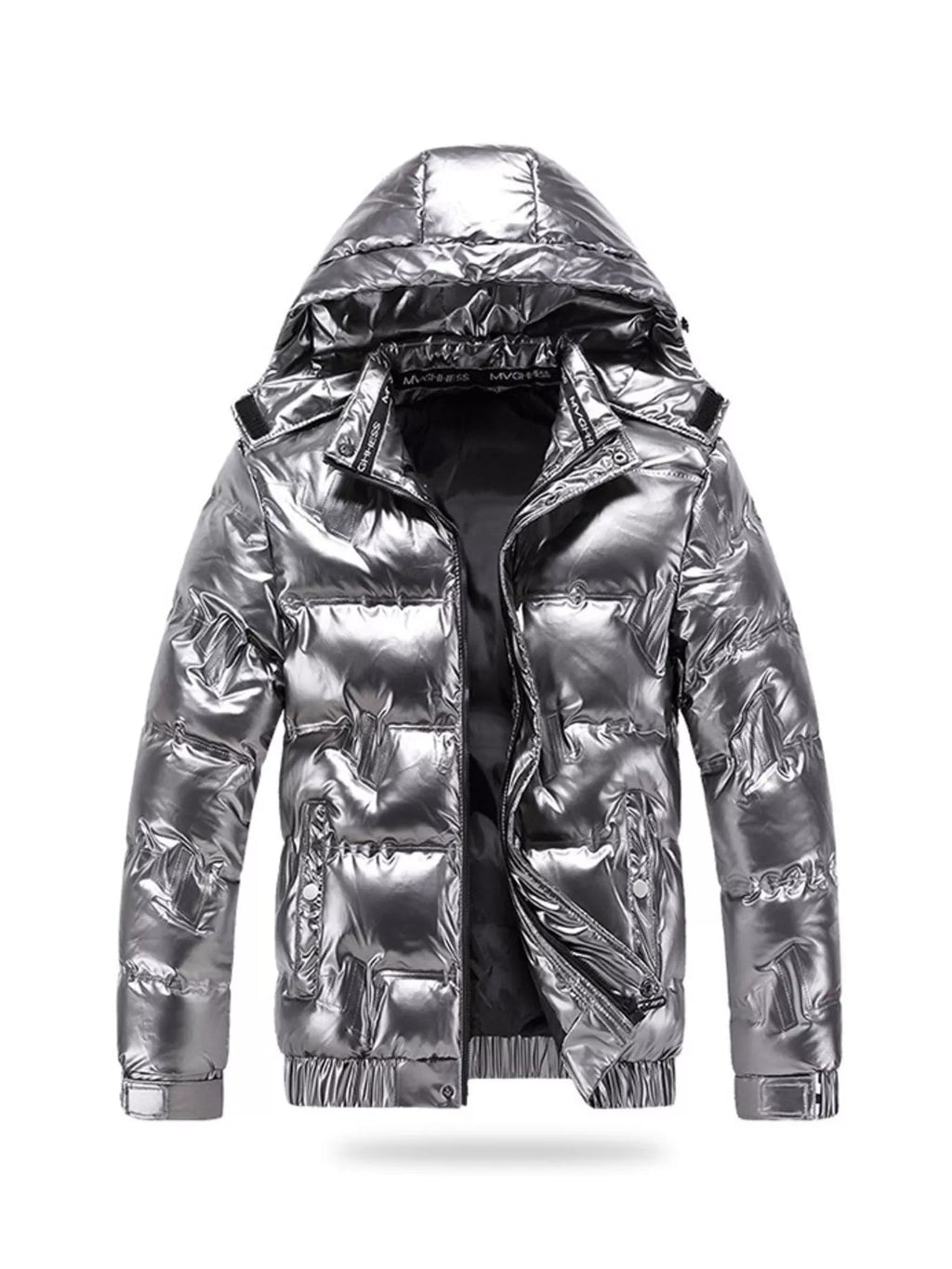 Men's Plus Size Zip Up Puffer Jacket with Hood - ꫀꪶꫀᧁꪖꪀᥴꫀ꠸ᠻꪗ~ 𝔈𝔪𝔟𝔯𝔞𝔠𝔢 𝔈𝔩𝔢𝔤𝔞𝔫𝔠𝔢