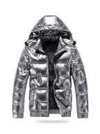 Men's Plus Size Zip Up Puffer Jacket with Hood - ꫀꪶꫀᧁꪖꪀᥴꫀ꠸ᠻꪗ~ 𝔈𝔪𝔟𝔯𝔞𝔠𝔢 𝔈𝔩𝔢𝔤𝔞𝔫𝔠𝔢