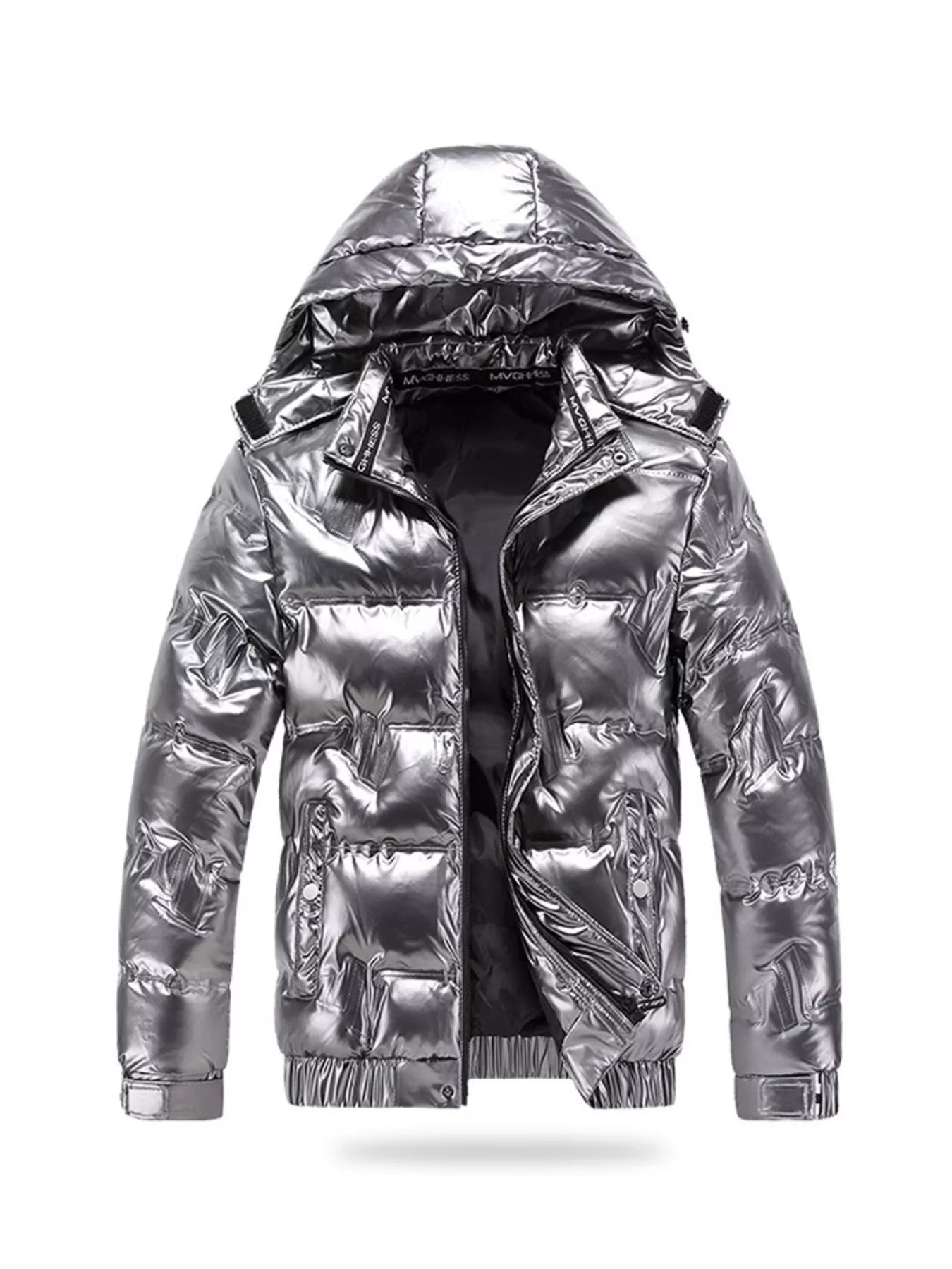 Men's Plus Size Zip Up Puffer Jacket with Hood - ꫀꪶꫀᧁꪖꪀᥴꫀ꠸ᠻꪗ~ 𝔈𝔪𝔟𝔯𝔞𝔠𝔢 𝔈𝔩𝔢𝔤𝔞𝔫𝔠𝔢