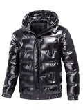 Men's Plus Size Zip Up Puffer Jacket with Hood - ꫀꪶꫀᧁꪖꪀᥴꫀ꠸ᠻꪗ~ 𝔈𝔪𝔟𝔯𝔞𝔠𝔢 𝔈𝔩𝔢𝔤𝔞𝔫𝔠𝔢