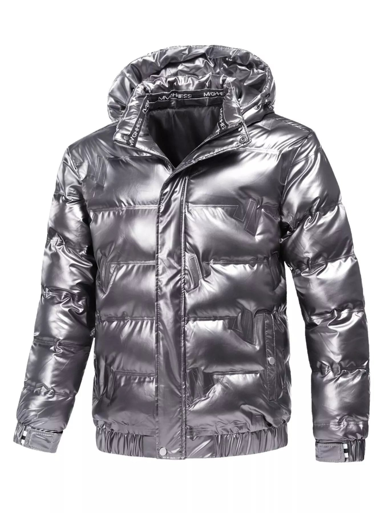 Men's Plus Size Zip Up Puffer Jacket with Hood - ꫀꪶꫀᧁꪖꪀᥴꫀ꠸ᠻꪗ~ 𝔈𝔪𝔟𝔯𝔞𝔠𝔢 𝔈𝔩𝔢𝔤𝔞𝔫𝔠𝔢
