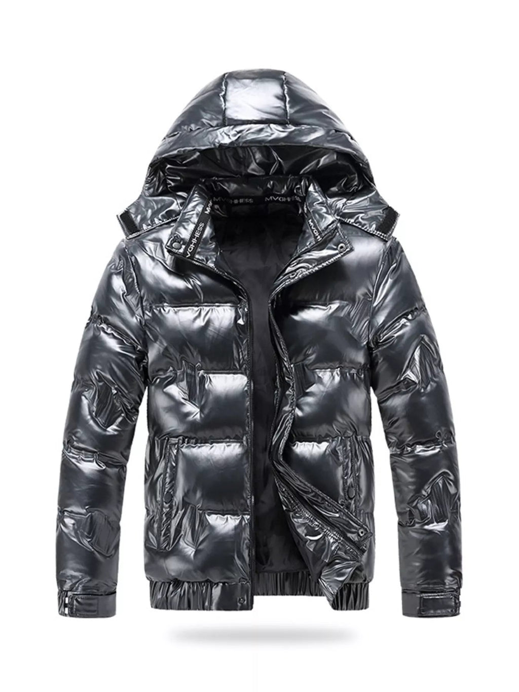 Men's Plus Size Zip Up Puffer Jacket with Hood - ꫀꪶꫀᧁꪖꪀᥴꫀ꠸ᠻꪗ~ 𝔈𝔪𝔟𝔯𝔞𝔠𝔢 𝔈𝔩𝔢𝔤𝔞𝔫𝔠𝔢