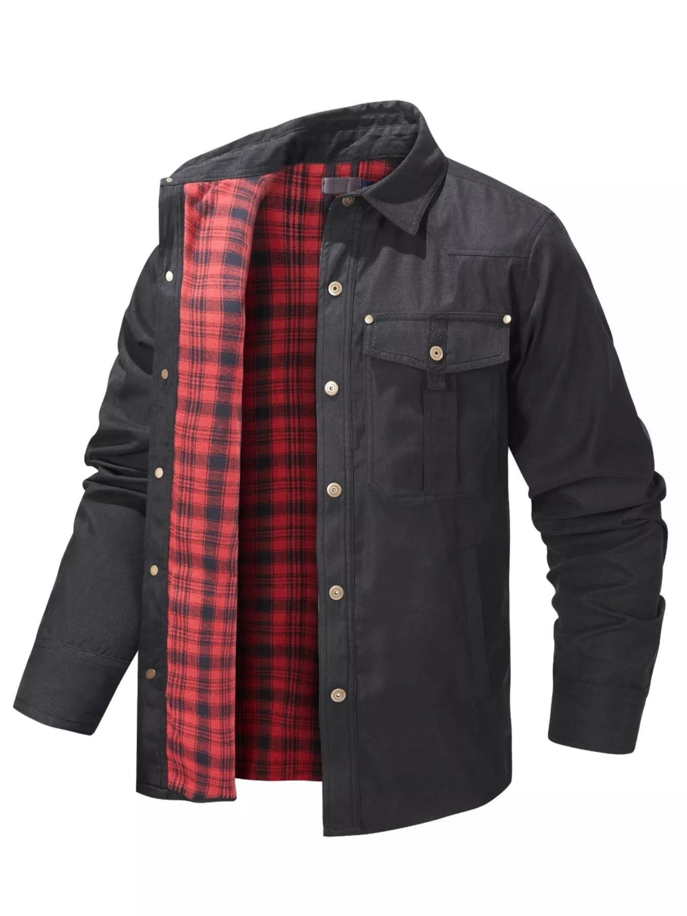 Men's Snap Down Long Sleeve Jacket - ꫀꪶꫀᧁꪖꪀᥴꫀ꠸ᠻꪗ~ 𝔈𝔪𝔟𝔯𝔞𝔠𝔢 𝔈𝔩𝔢𝔤𝔞𝔫𝔠𝔢