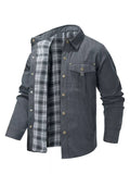 Men's Snap Down Long Sleeve Jacket - ꫀꪶꫀᧁꪖꪀᥴꫀ꠸ᠻꪗ~ 𝔈𝔪𝔟𝔯𝔞𝔠𝔢 𝔈𝔩𝔢𝔤𝔞𝔫𝔠𝔢