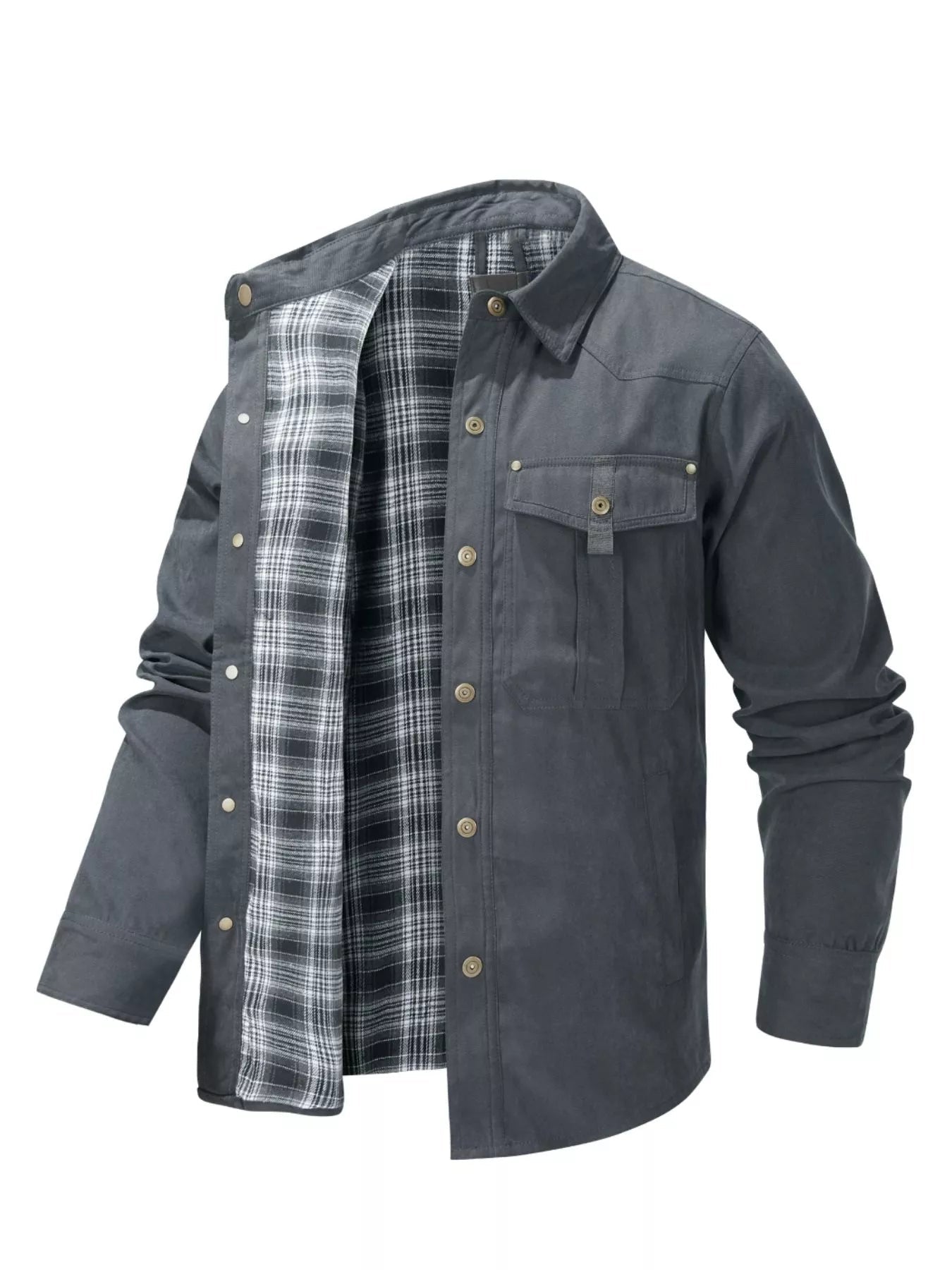 Men's Snap Down Long Sleeve Jacket - ꫀꪶꫀᧁꪖꪀᥴꫀ꠸ᠻꪗ~ 𝔈𝔪𝔟𝔯𝔞𝔠𝔢 𝔈𝔩𝔢𝔤𝔞𝔫𝔠𝔢