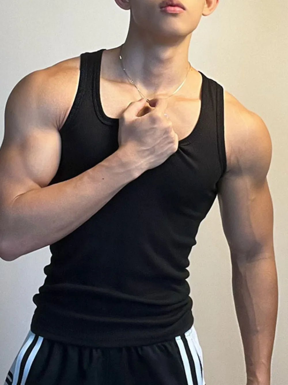 Men's Square Neck Wide Strap Tank - ꫀꪶꫀᧁꪖꪀᥴꫀ꠸ᠻꪗ~ 𝔈𝔪𝔟𝔯𝔞𝔠𝔢 𝔈𝔩𝔢𝔤𝔞𝔫𝔠𝔢