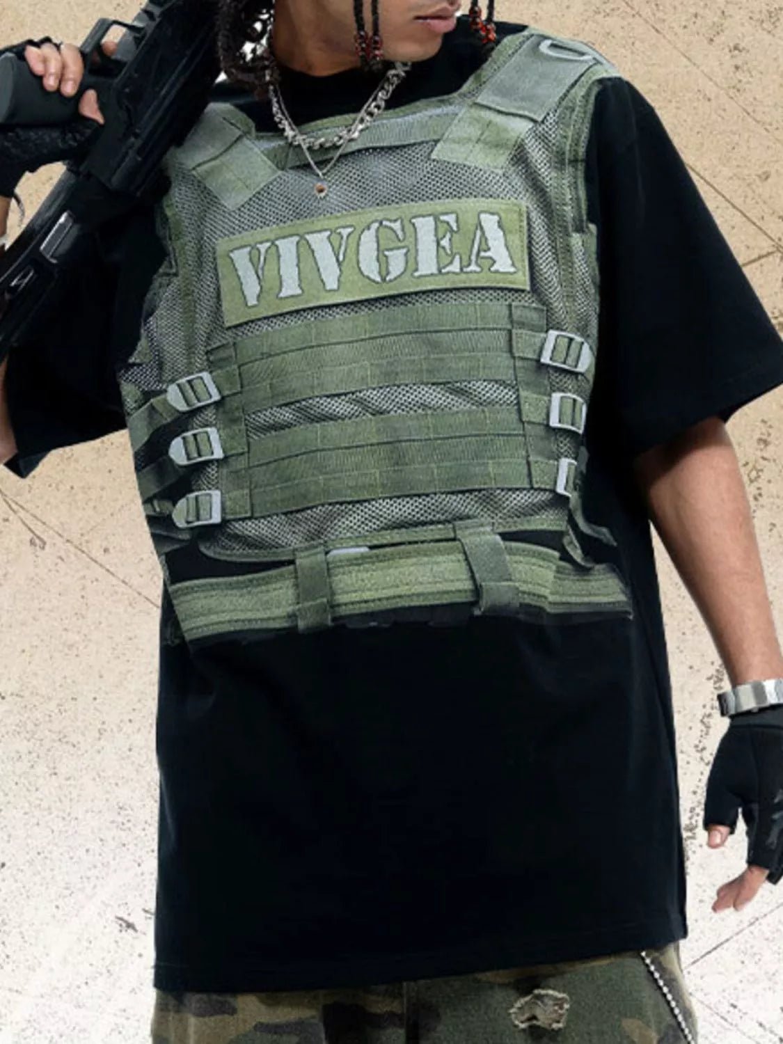 Men's Tactical Vest Print T-Shirt - ꫀꪶꫀᧁꪖꪀᥴꫀ꠸ᠻꪗ~ 𝔈𝔪𝔟𝔯𝔞𝔠𝔢 𝔈𝔩𝔢𝔤𝔞𝔫𝔠𝔢