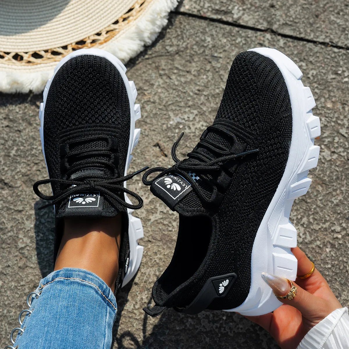 Fashion Mesh Lace Up Platform Athletic Sneakers - ꫀꪶꫀᧁꪖꪀᥴꫀ꠸ᠻꪗ~ 𝔈𝔪𝔟𝔯𝔞𝔠𝔢 𝔈𝔩𝔢𝔤𝔞𝔫𝔠𝔢