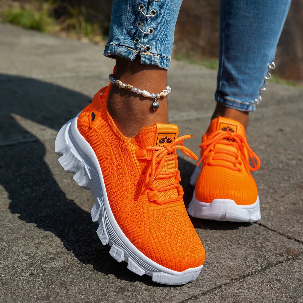 Fashion Mesh Lace Up Platform Athletic Sneakers - ꫀꪶꫀᧁꪖꪀᥴꫀ꠸ᠻꪗ~ 𝔈𝔪𝔟𝔯𝔞𝔠𝔢 𝔈𝔩𝔢𝔤𝔞𝔫𝔠𝔢