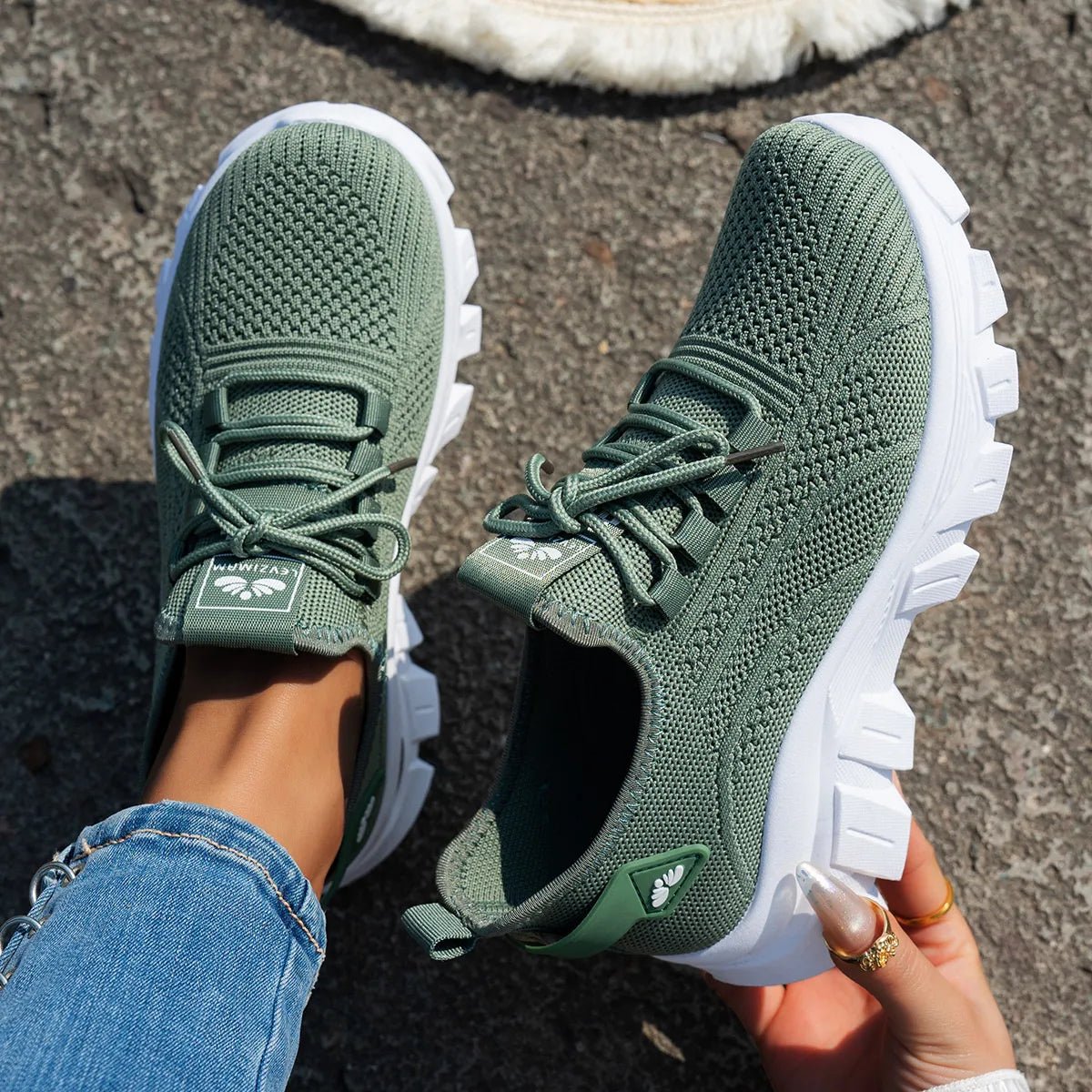 Fashion Mesh Lace Up Platform Athletic Sneakers - ꫀꪶꫀᧁꪖꪀᥴꫀ꠸ᠻꪗ~ 𝔈𝔪𝔟𝔯𝔞𝔠𝔢 𝔈𝔩𝔢𝔤𝔞𝔫𝔠𝔢