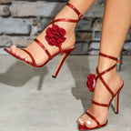 Open Toe Ankle Strap High Heels - ꫀꪶꫀᧁꪖꪀᥴꫀ꠸ᠻꪗ~ 𝔈𝔪𝔟𝔯𝔞𝔠𝔢 𝔈𝔩𝔢𝔤𝔞𝔫𝔠𝔢