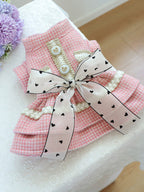 Plaid Ruffle Pet Dress with Bow - ꫀꪶꫀᧁꪖꪀᥴꫀ꠸ᠻꪗ~ 𝔈𝔪𝔟𝔯𝔞𝔠𝔢 𝔈𝔩𝔢𝔤𝔞𝔫𝔠𝔢
