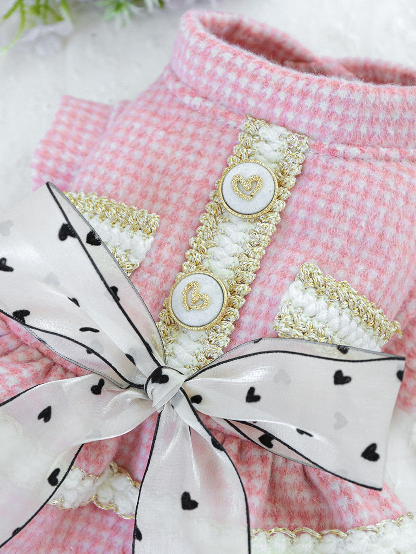 Plaid Ruffle Pet Dress with Bow - ꫀꪶꫀᧁꪖꪀᥴꫀ꠸ᠻꪗ~ 𝔈𝔪𝔟𝔯𝔞𝔠𝔢 𝔈𝔩𝔢𝔤𝔞𝔫𝔠𝔢