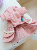 Plaid Ruffle Pet Dress with Bow - ꫀꪶꫀᧁꪖꪀᥴꫀ꠸ᠻꪗ~ 𝔈𝔪𝔟𝔯𝔞𝔠𝔢 𝔈𝔩𝔢𝔤𝔞𝔫𝔠𝔢