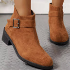 Fashionable Heels Boots With Buckle - ꫀꪶꫀᧁꪖꪀᥴꫀ꠸ᠻꪗ~ 𝔈𝔪𝔟𝔯𝔞𝔠𝔢 𝔈𝔩𝔢𝔤𝔞𝔫𝔠𝔢