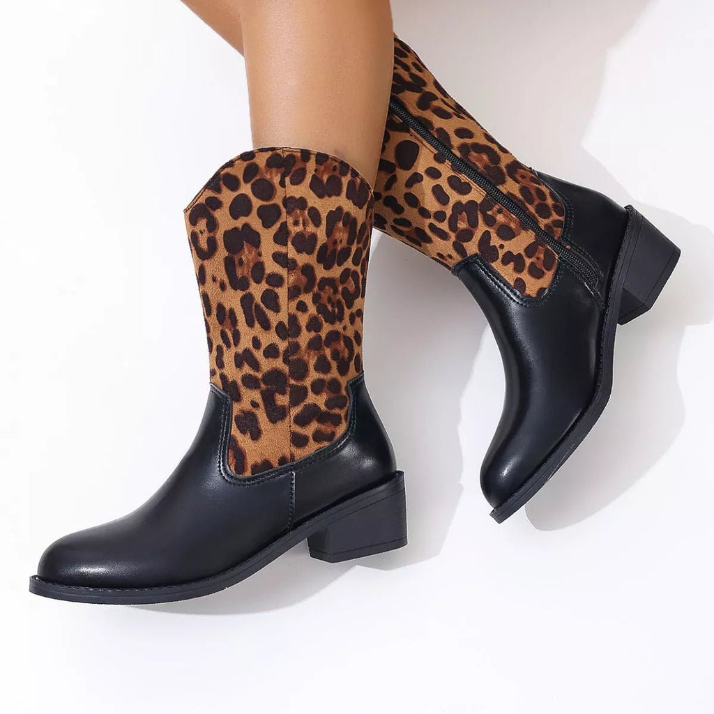 Elegant Point Toe Block Heels Boots - ꫀꪶꫀᧁꪖꪀᥴꫀ꠸ᠻꪗ~ 𝔈𝔪𝔟𝔯𝔞𝔠𝔢 𝔈𝔩𝔢𝔤𝔞𝔫𝔠𝔢
