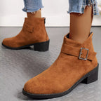 Fashionable Heels Boots With Buckle - ꫀꪶꫀᧁꪖꪀᥴꫀ꠸ᠻꪗ~ 𝔈𝔪𝔟𝔯𝔞𝔠𝔢 𝔈𝔩𝔢𝔤𝔞𝔫𝔠𝔢