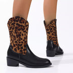 Elegant Point Toe Block Heels Boots - ꫀꪶꫀᧁꪖꪀᥴꫀ꠸ᠻꪗ~ 𝔈𝔪𝔟𝔯𝔞𝔠𝔢 𝔈𝔩𝔢𝔤𝔞𝔫𝔠𝔢