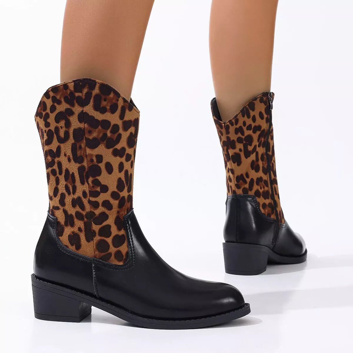 Elegant Point Toe Block Heels Boots - ꫀꪶꫀᧁꪖꪀᥴꫀ꠸ᠻꪗ~ 𝔈𝔪𝔟𝔯𝔞𝔠𝔢 𝔈𝔩𝔢𝔤𝔞𝔫𝔠𝔢